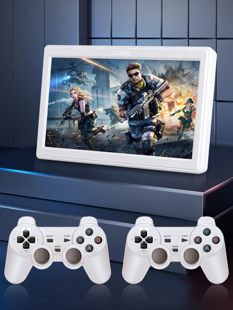AMPOWN XP18 Game Console 7 Inch Screen HDMI Output, Up to 11000 Games