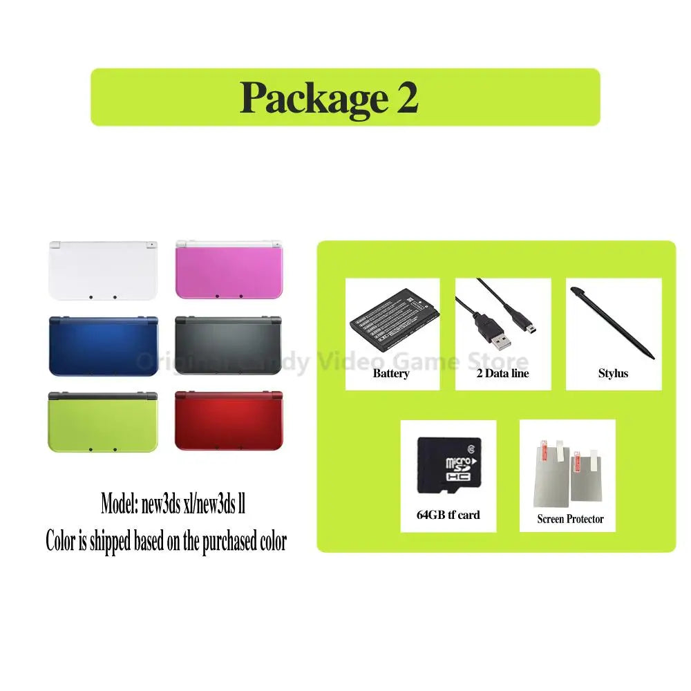 Used New 3DS XL/LL Handheld with NFC, Glasses-Free 3D