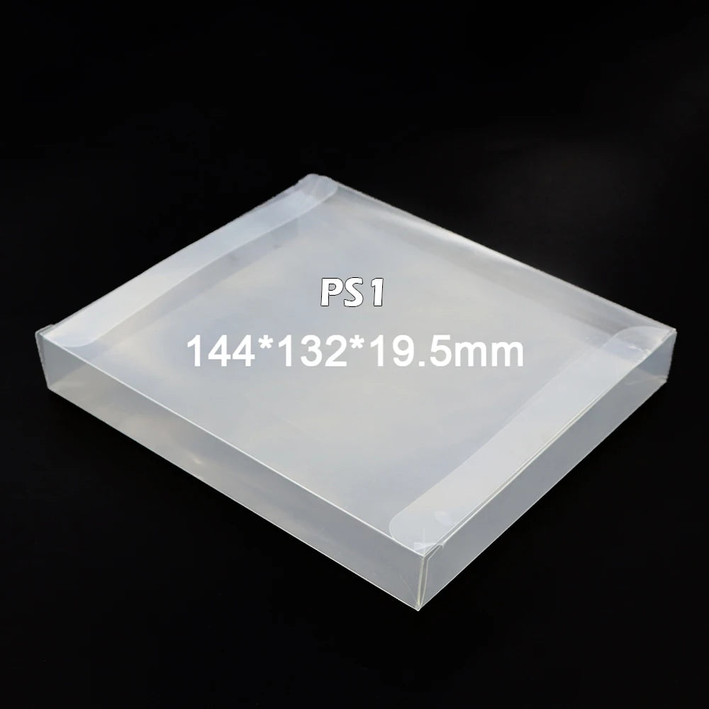 1‑10PCS Clear PET Game Protector Box For PS1 PS2 PS3 PS4 PS5,Display Storage Case For PS1 US JP EU CD Game Cartridge Transparent