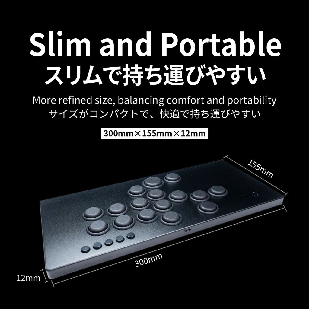Tikitaka M16 Leverless Controller 12mm Ultra-Thin for PS4 PS3 PC