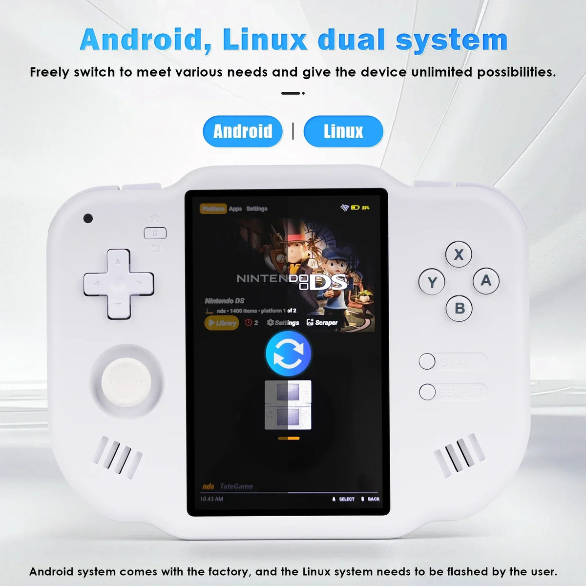 AMPOWN Zero 40 Android Handheld, 4-inch IPS Multi-Touch, A133P