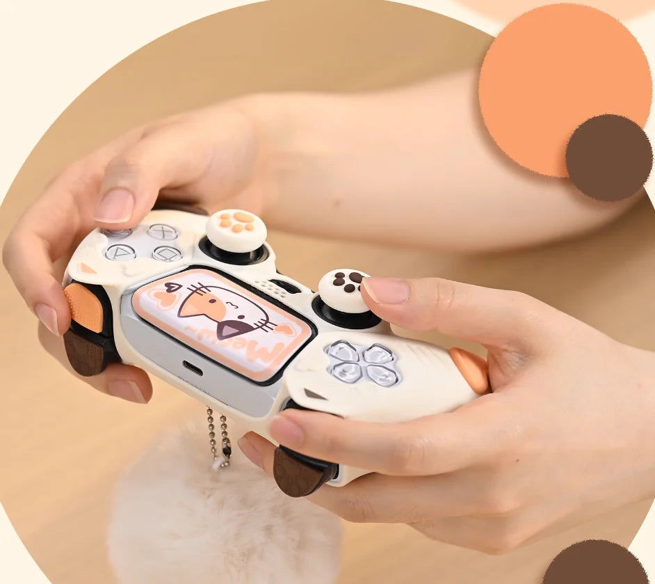PS5 Controller Silicone Case, Cute Calico Cat Thumb Grip Caps