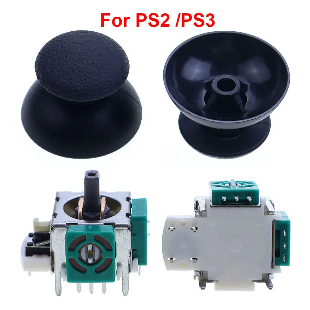 For PS2 PS3 PS4 Pro PS5 3D Analog Joystick Sensor Module Replacement For Switch Pro NGC Xbox 360 One Controller Thumb Stick Caps