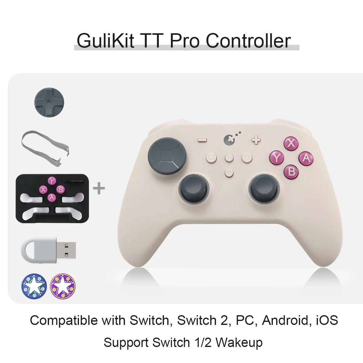 GuliKit TT Pro TMR Controller for Nintendo Switch 1/2, PC