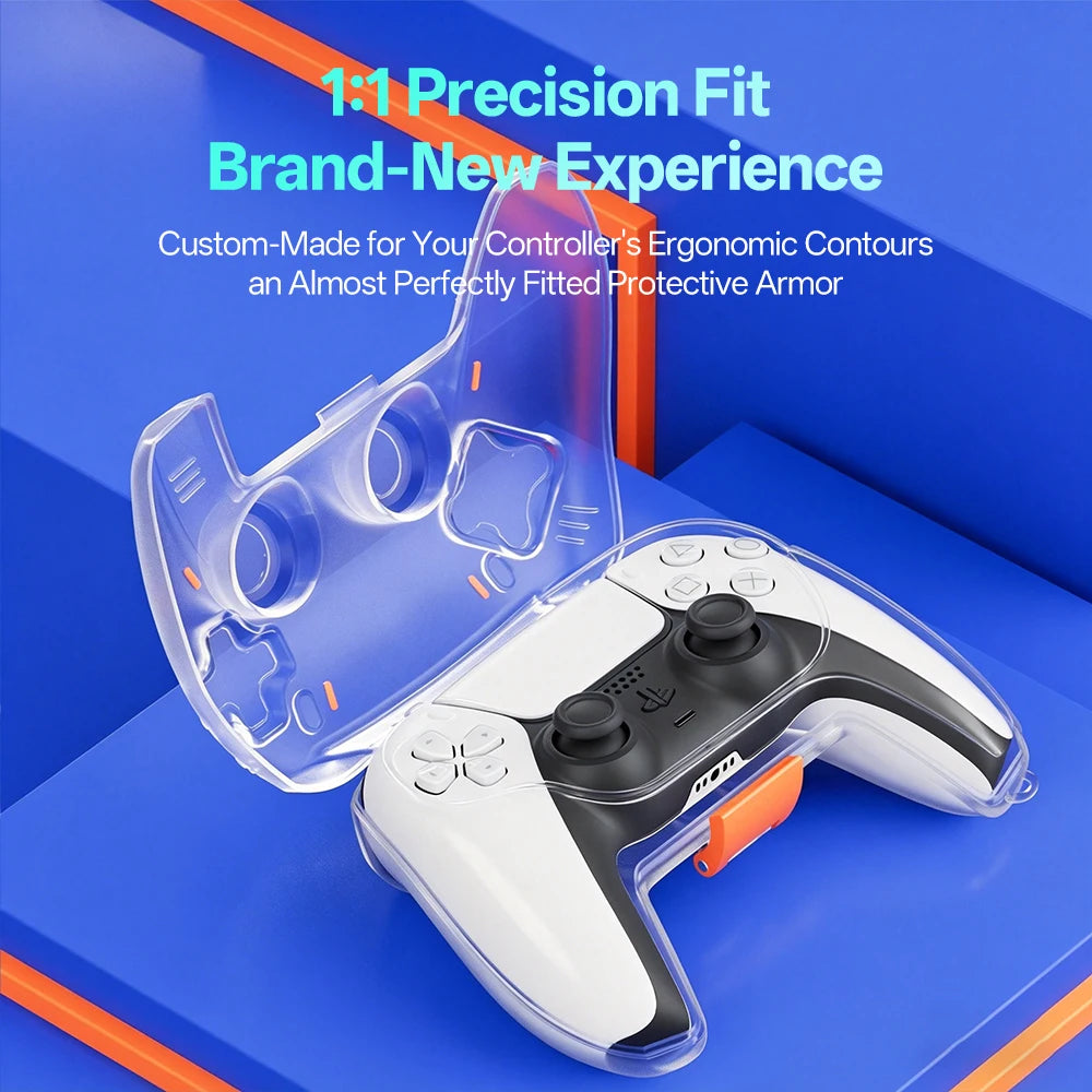 Clear Hard PC Protective Case For Sony Playstation 5 PS5 Controller,Cover Skin Shell Anti‑Scratch Gamepad Protector Accessories