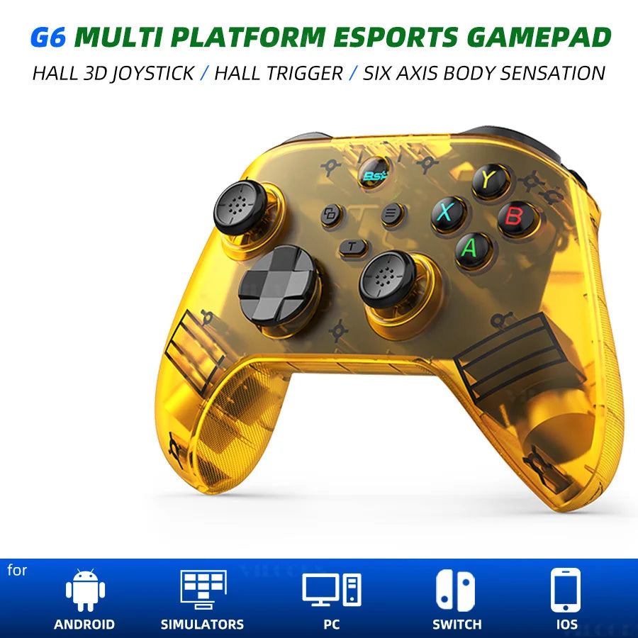 VILCORN G6 Wireless Hall Controller for Phone, PC and Switch