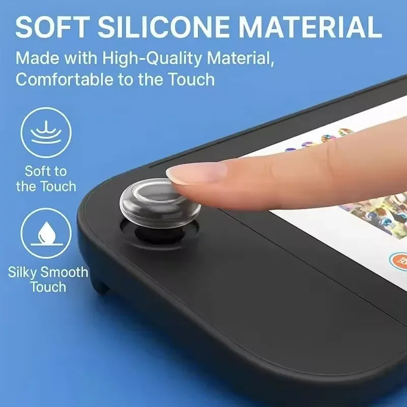 Nintendo Switch 2 Silicone Thumb Grip Caps, Transparent
