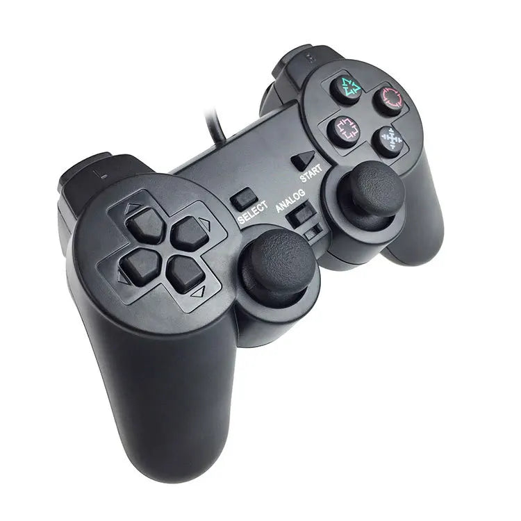 Wired Gamepad for PS2 Console Controller for Mando PS2 Joystick for Playstation Dual Shock Vibration Joypad Wired PC Controller