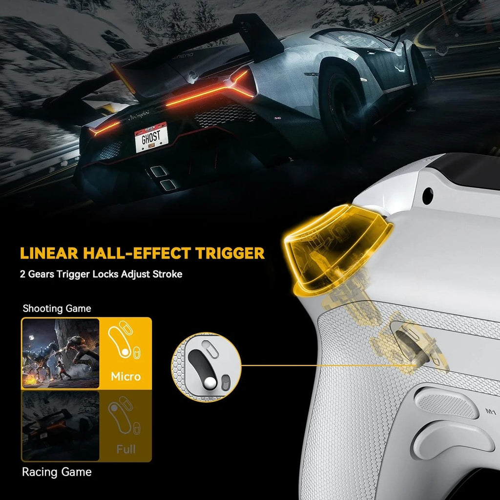 MANBA ONE 50 Wireless Controller with 2 Inch Screen, Hall Stick