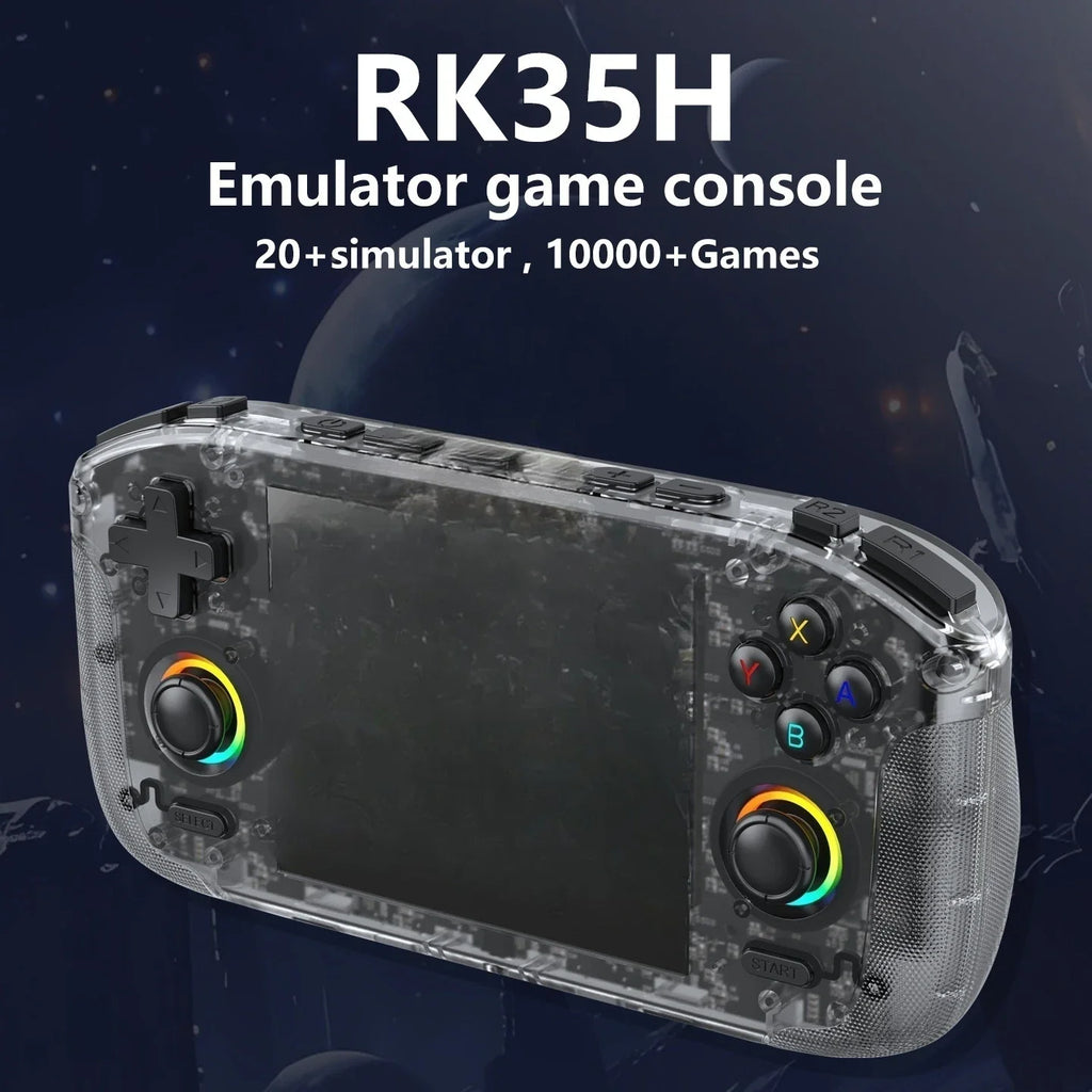 RK35H Handheld Game Console 3.5-Inch IPS Linux, 30000 Games