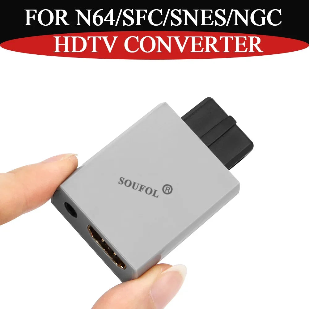 1080p HDMI Adapter for N64, GameCube, SNES with 3.5mm Audio