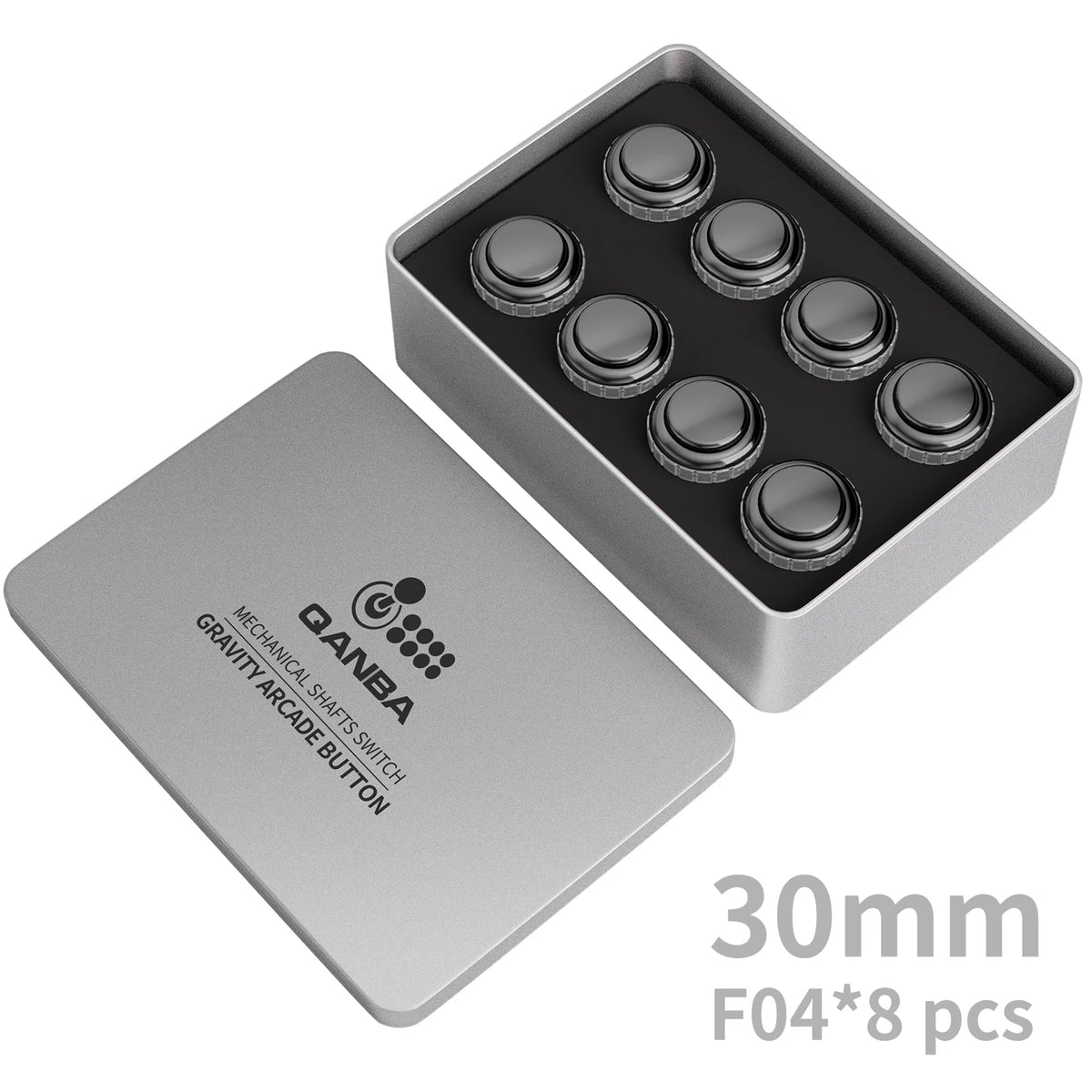 QANBA Gravity LX Arcade Buttons Metallic Color 30mm Mechanical Pushbutton Switch Arcade Stick Accessory DIY Parts