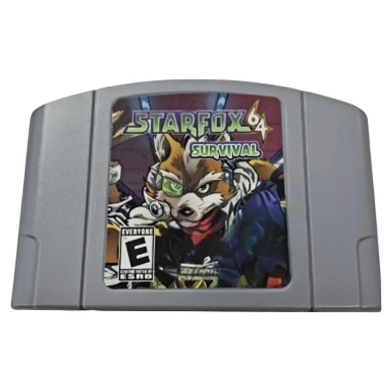 US Vintage Retro N64 Game Cartridge, Star Craft 64，STARFOX 64，Video Game Card Compatible with N64 English Game Cassette