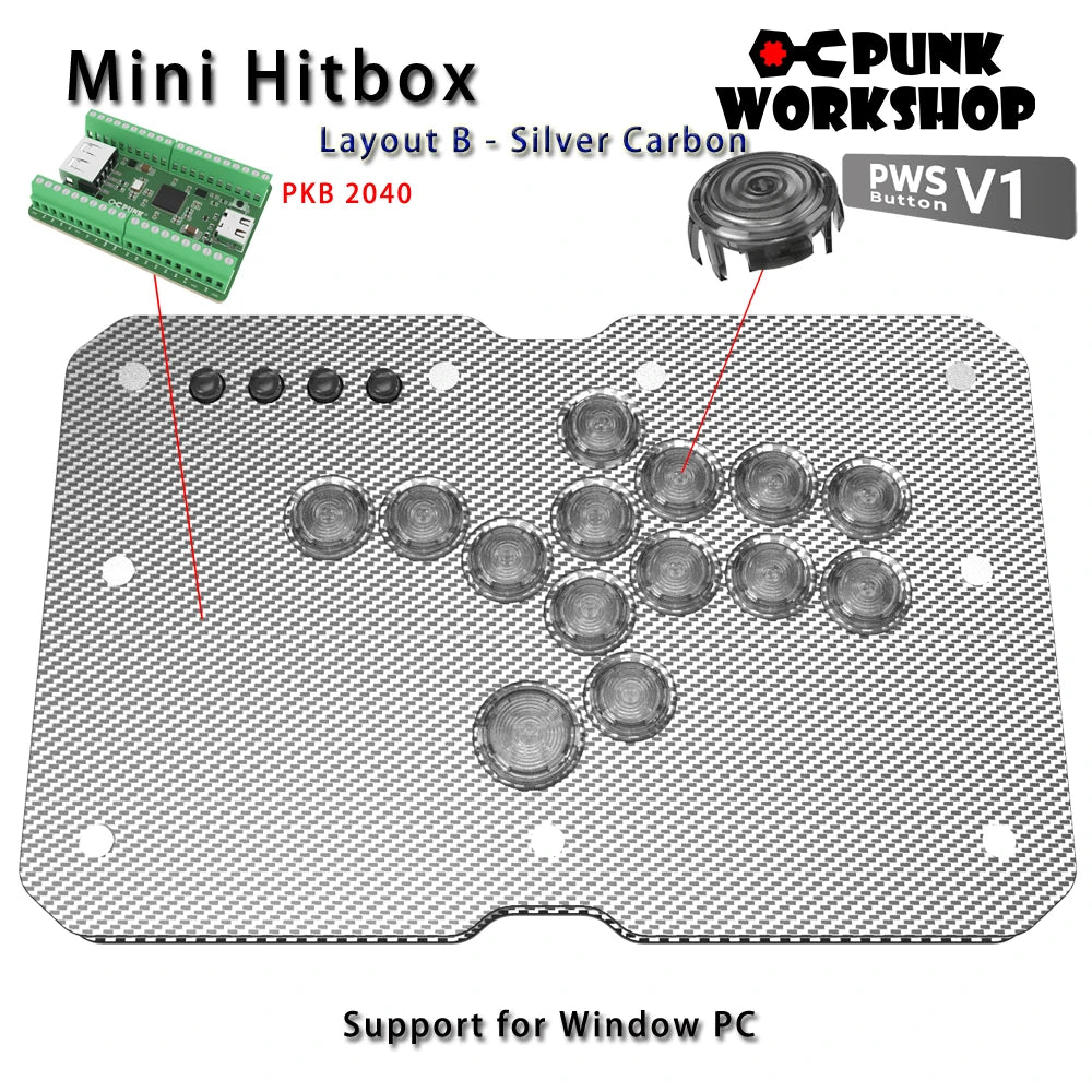 Punk Workshop ULTRA BOX Leverless Hitbox Controller for Switch/PC
