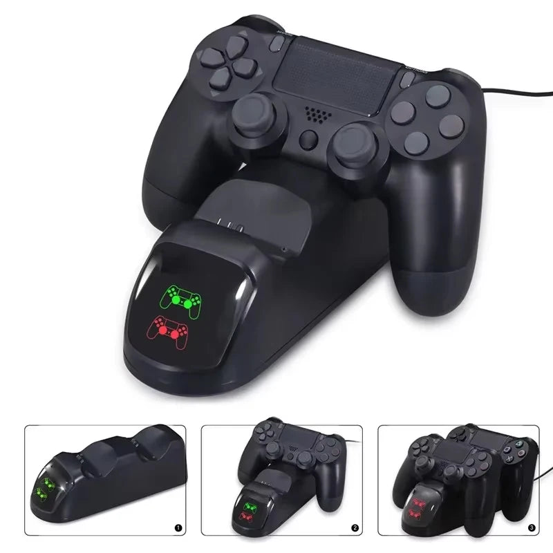 DATA FROG Dual Charging Dock for PS4 Slim, PS4 Pro Controller