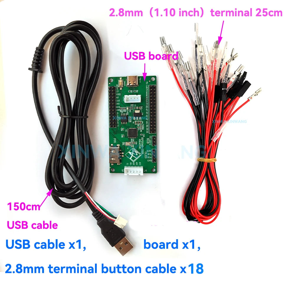 XINWANG ZXL-PICO USB Encoder Board for Hitbox, PC, PS4, Switch