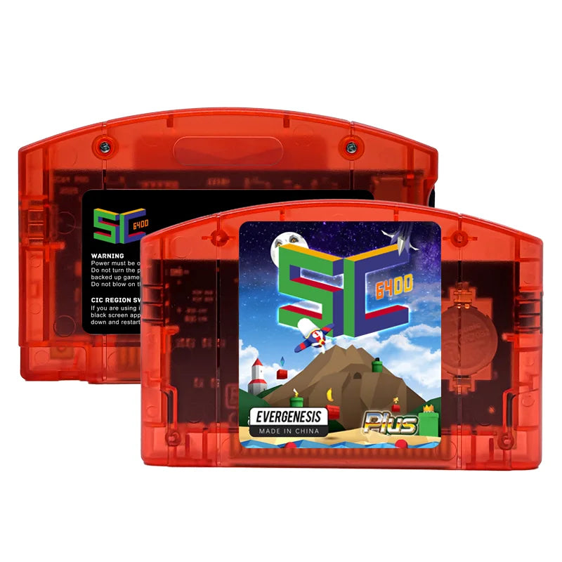EVERGENESIS 64 Open Source N64 5000 in 1 Game Cartridge For Nintendo 64 Game Card free 32G Card Compatibility Support 64DD Games