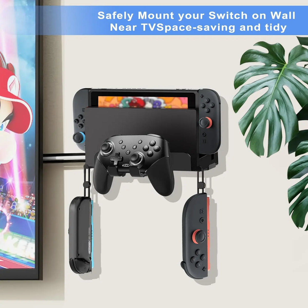 AOLION Wall Bracket for Nintendo Switch, Switch 2 Storage