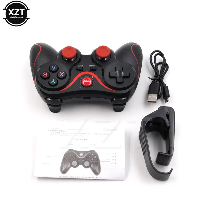 X3 Bluetooth Game Controller with Bracket for Android iOS PC
