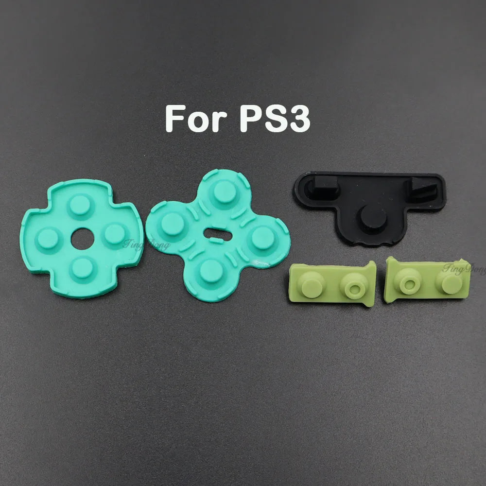 Conductive Rubber Button Pad Set for PS5 V1/V2/V3, PS4, PS3
