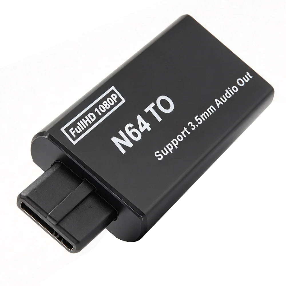 Retro Game Console 1080P HD Video Converter Adapter For N64 SNES SFC NGC S-Video Composite Input 4:3 16:9 Aspect Ratio Switching
