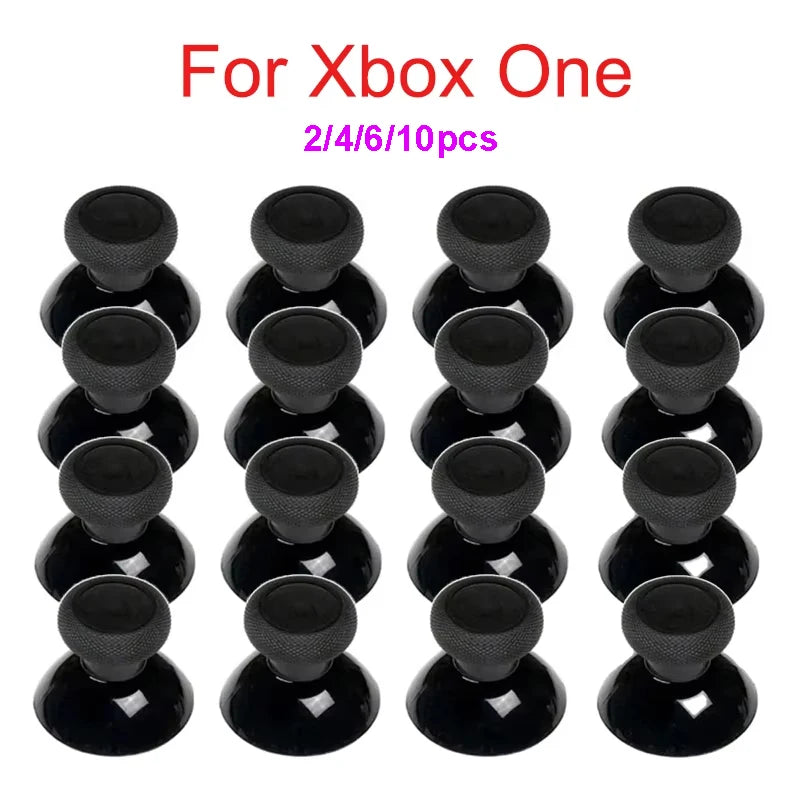 2-10pcs Replacement Analog Thumbstick Thumb Stick For Xbox One Black Silicone Thumbstick Grips Caps Set