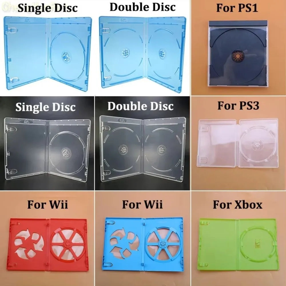 1pcs Plastic CD Game Cover Protective Design Replacement Accessory Game Disk Holder for PS1 PS2 PS3 PS4 PS5 Xbox WII