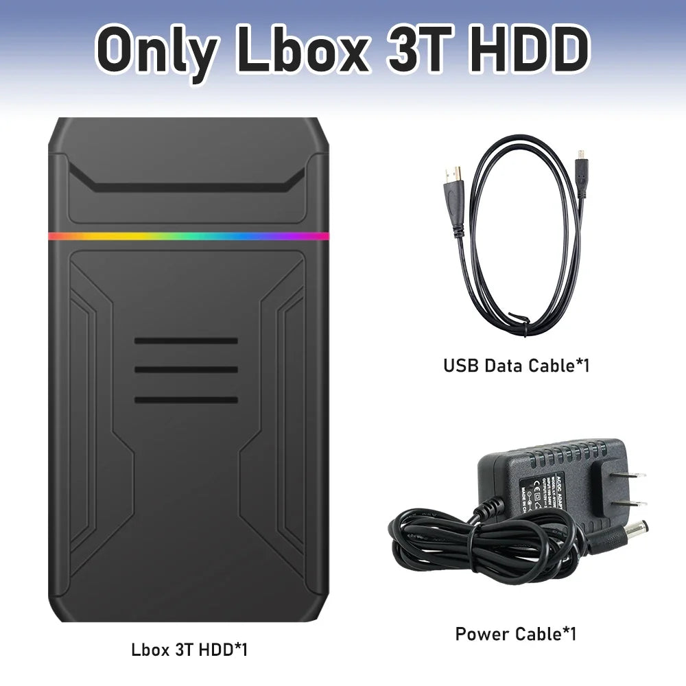 Xbox One/PS4 Emulator HDD 3TB, JMachen Launchbox, 10107 Games
