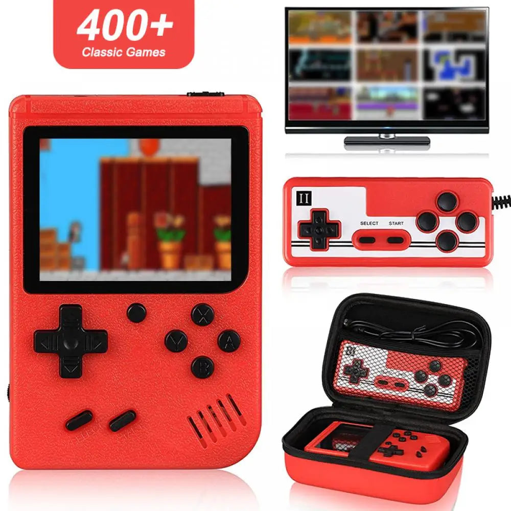 Retro Portable Mini Video Game Console Built-in 400 Games 3.0 Inch LCD Screen Kids Gift 8-Bit Handheld Game Player AV Output