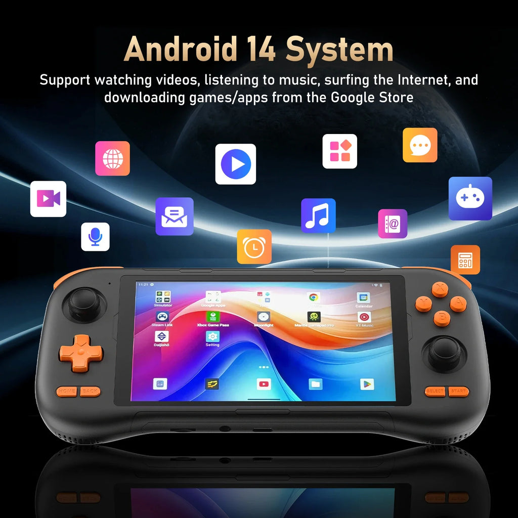 K56 Handheld Game Console 5.5-Inch Touch Screen Android 14 128G
