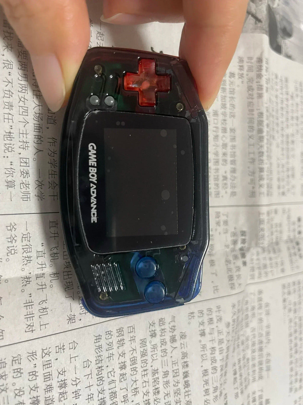 Mini GBA Handheld Game Console, 1.3 Inch IPS Screen, Flip Design
