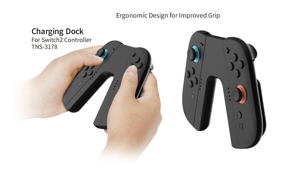 Charger Grip Bracket for Switch 2 Joystick Controller Grip Handle Portable Charging Station for NS Switch 2 Gaming Accessories