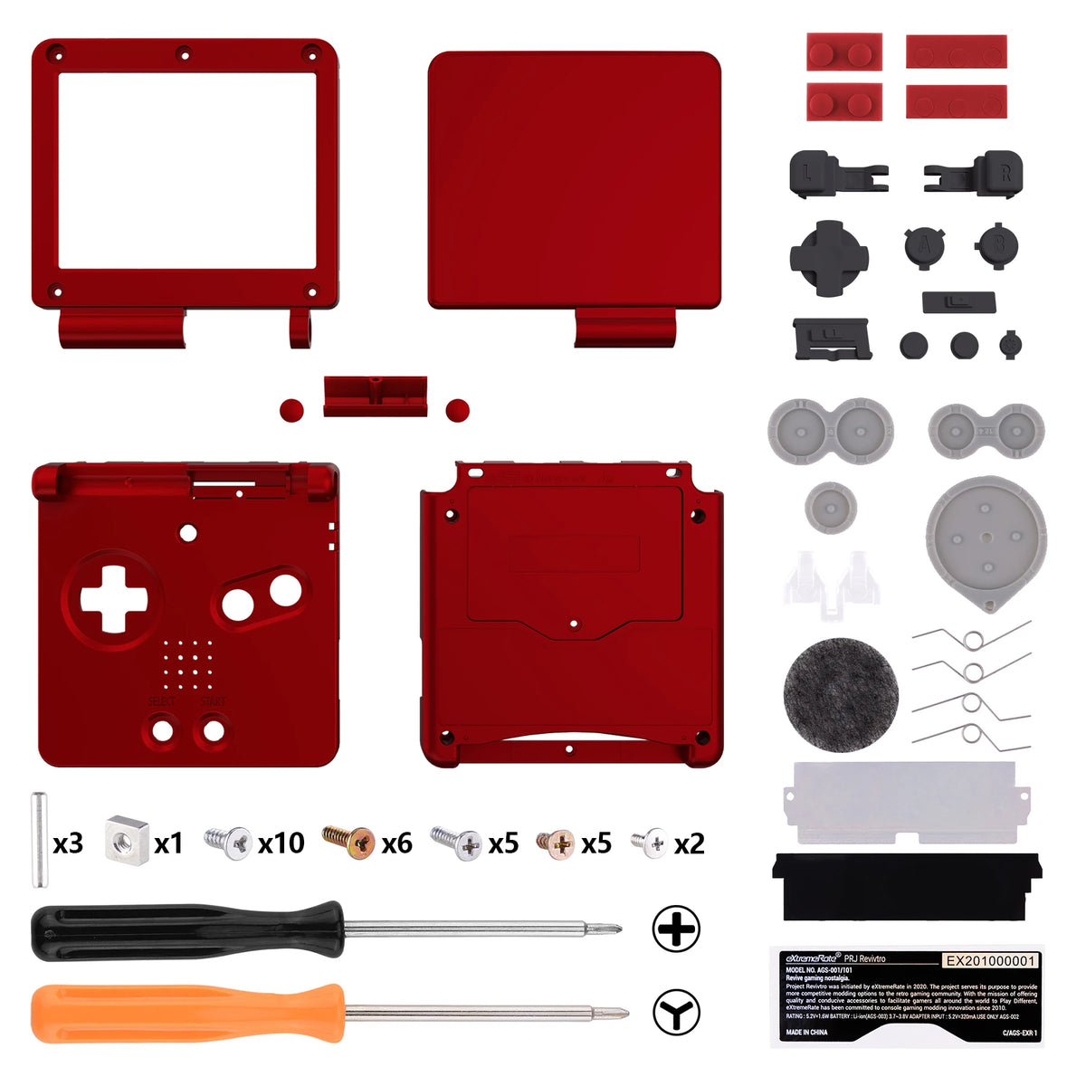 eXtremeRate IPS Ready Shell for GBA SP, IPS & Standard LCD
