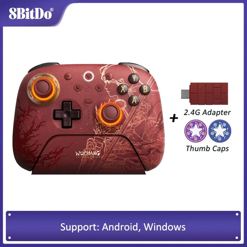 8BitDo Ultimate 2 WUCHANG Controller, TMR Sticks, Charging Dock