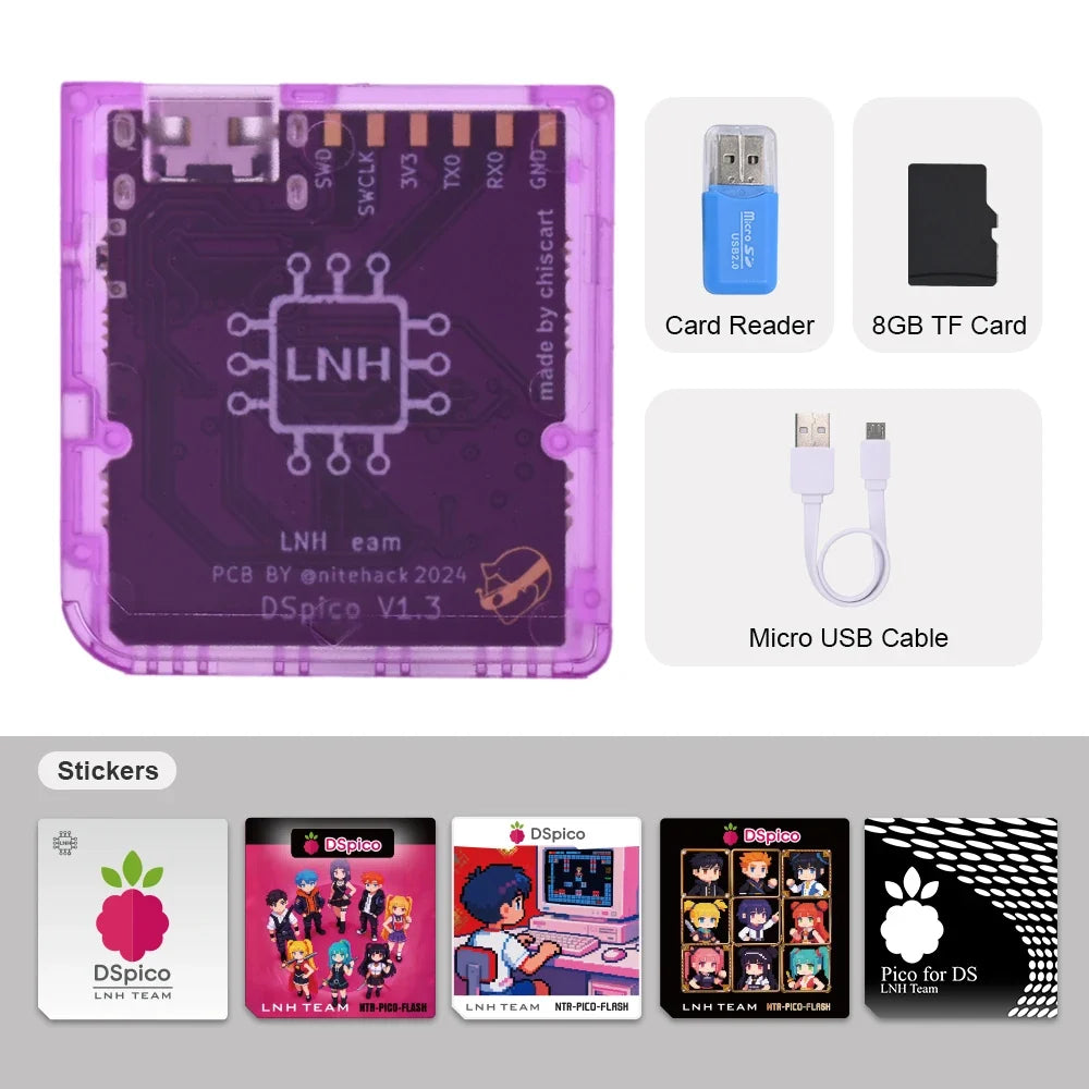 RP2040 MCU DSpico Game Reader Compatible With NDS NDSL DSi 3DS Console