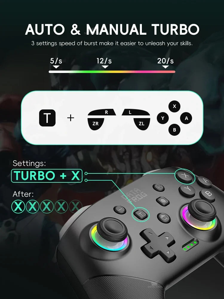 DATA FROG S80 Pro 2PCS Wireless Controller for Switch 2 and OLED