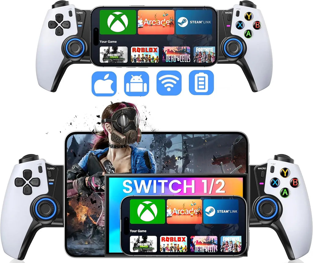DinoFire Hall Joystick Controller for iPhone, Android & Switch