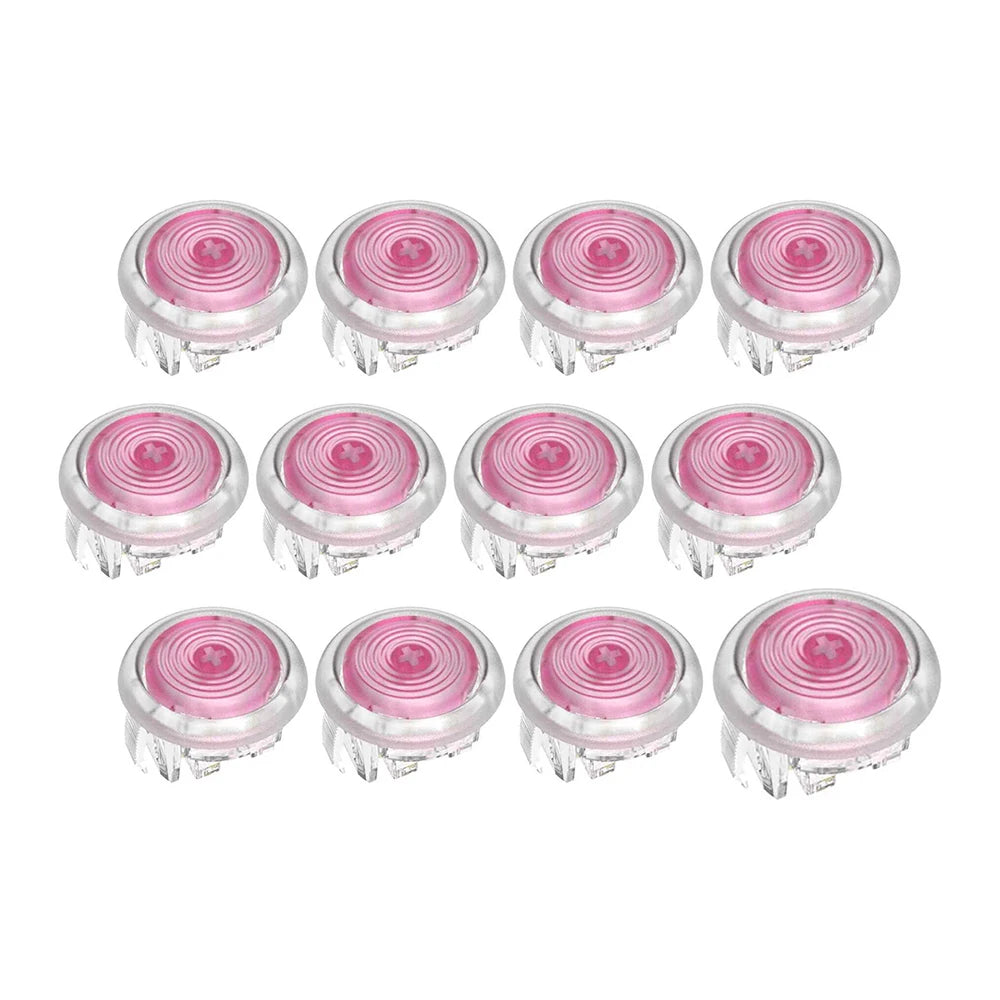 11pcs 24mm 1pcs 30mm Punk Workshop Mechanical Buttons PushButton with Cherry Silver Switch for Hitbox Fight Stick Arcade Cabinet