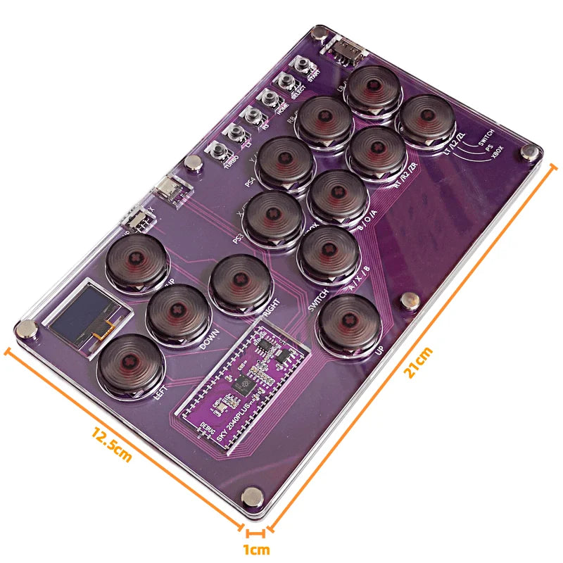 HITBOX Covers SOCD Street Fighter 6 Custom Game PS5 Raspberry Pi Axis SKY2040 Fighting Keyboard