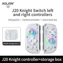 AOLION J20 Hall Joy-con Gamepad for NS2/Switch OLED/Switch NFC HD Shake Lite Left and Right Split Game Controller