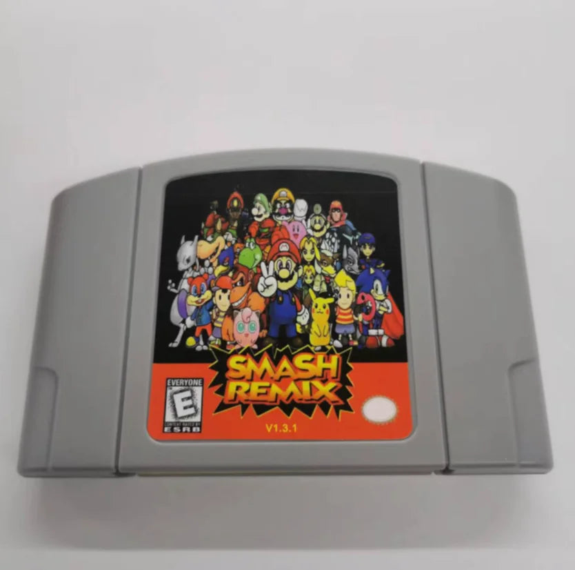 N64 USA NTSC Version 64 Bit Console Video Games Cartridge Smash REMIX V1.1.1 V1.5.1 1.4.1 Collection Gifts Toys