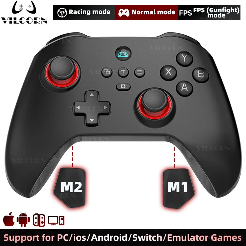VILCORN FPS Wireless Pro Gamepad Micro Motion Hall Trigger for PC