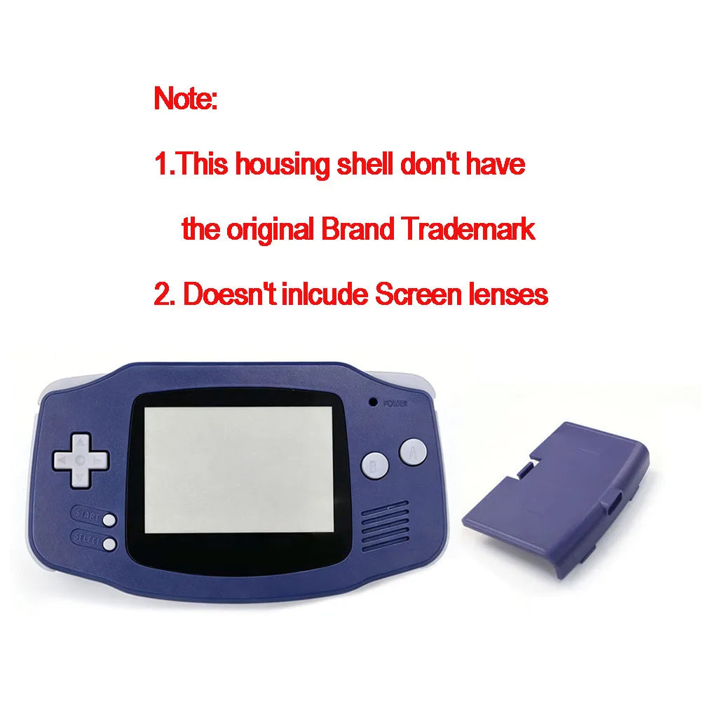 Replacement Housing Shell With USB-C Battery Cover With Buttons Rubber For HISPEEDIDO Game Boy Advance GBA IPS V2/V5 Battery MOD