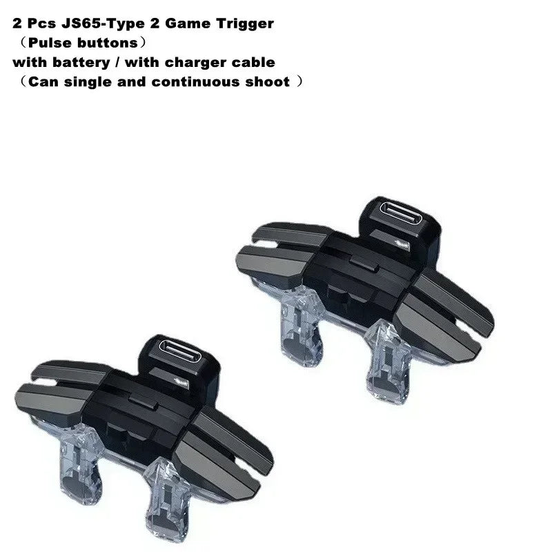 JS65 Mobile Phone Game Trigger for PUBG Aim Shooting Gamepad Joystick 6 Finger Eating Chicken Artifact Auxiliary L1R1 Key Button