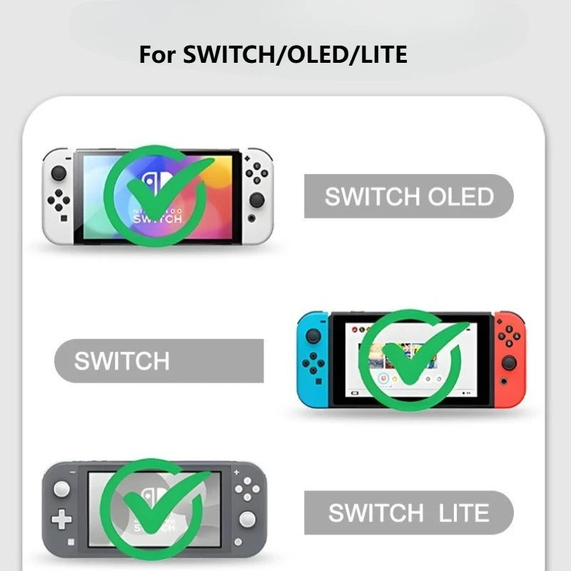 2pcs Cartoon Silicone Analog Thumb Grip Caps Compatible with Nintendo Switch OLED/Switch Lite/Switch Joystick Protective Cover