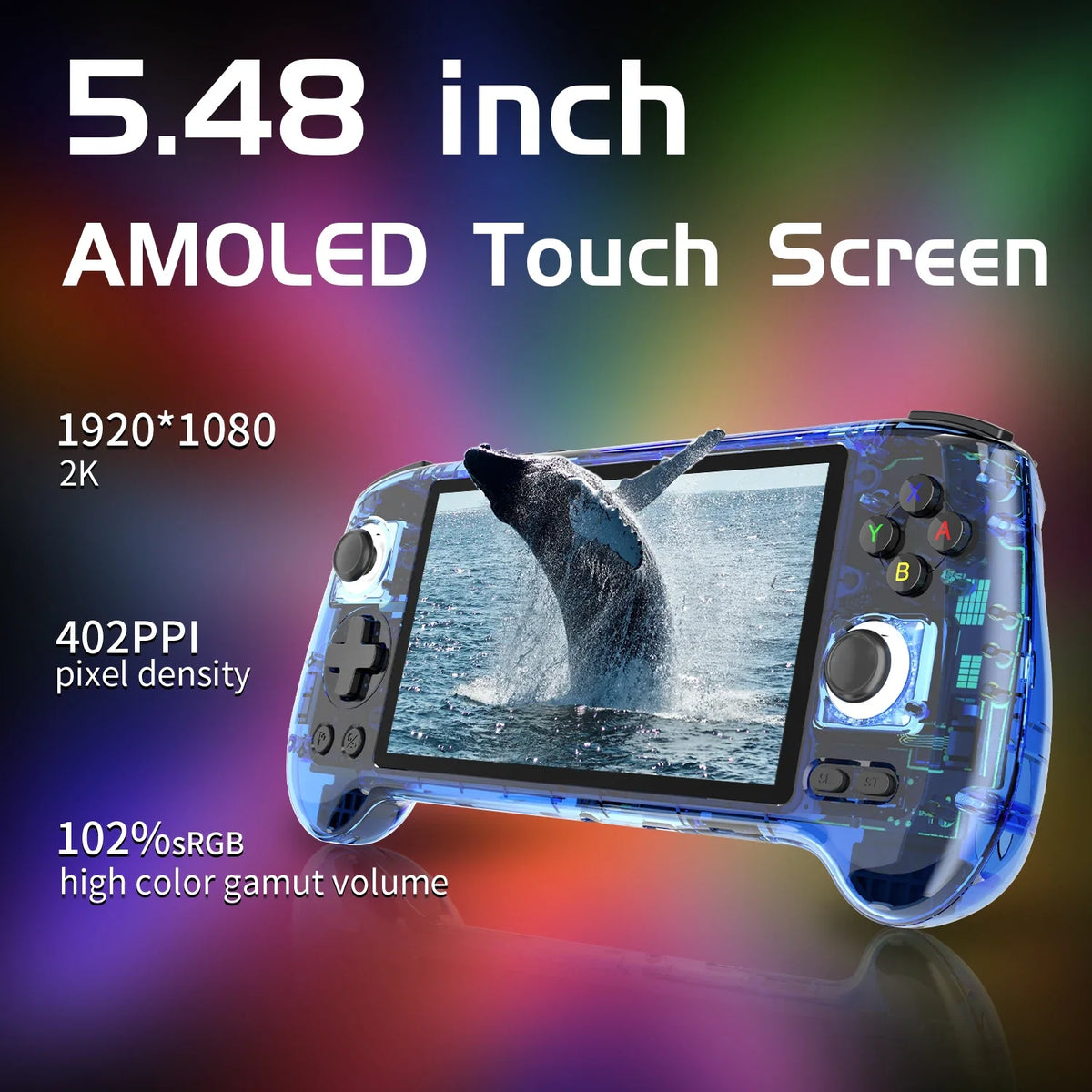 ANBERNIC RG556 Handheld Console 5.48-Inch AMOLED Android 13