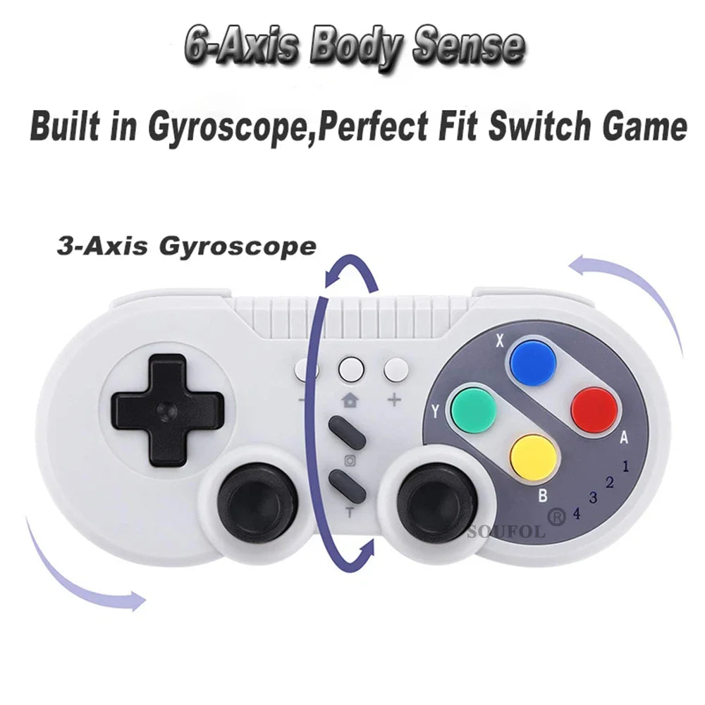 1/2PCS New Retro Wireless Game Console Mini Video Console with Game Player Wireless Game Controller for Switch 2 & Windows PC