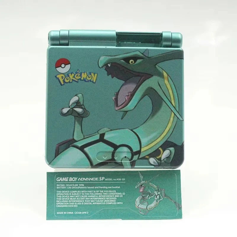GBA SP Packaging and Shell Set Rayquaza Limited Edition case with Packaging Box Compatible with ipS screen