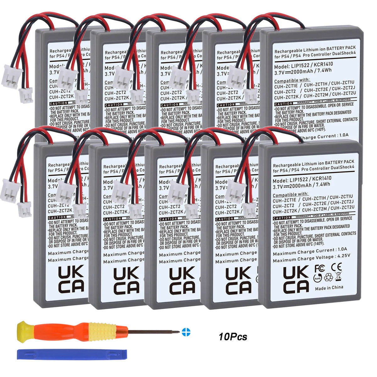 LIP1522 KCR1410 2000mAh Battery for PS4 DualShock 4 Controller