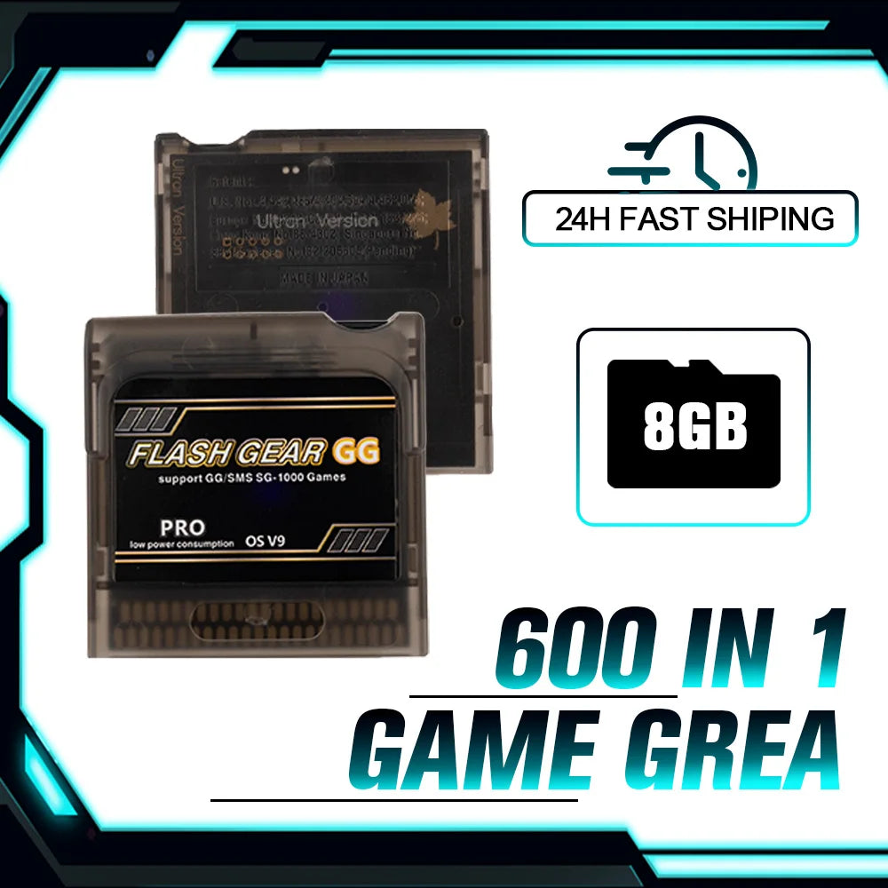 Everdrive Game Gear Flash Cart for Sega Game Gear, Over 500 Games